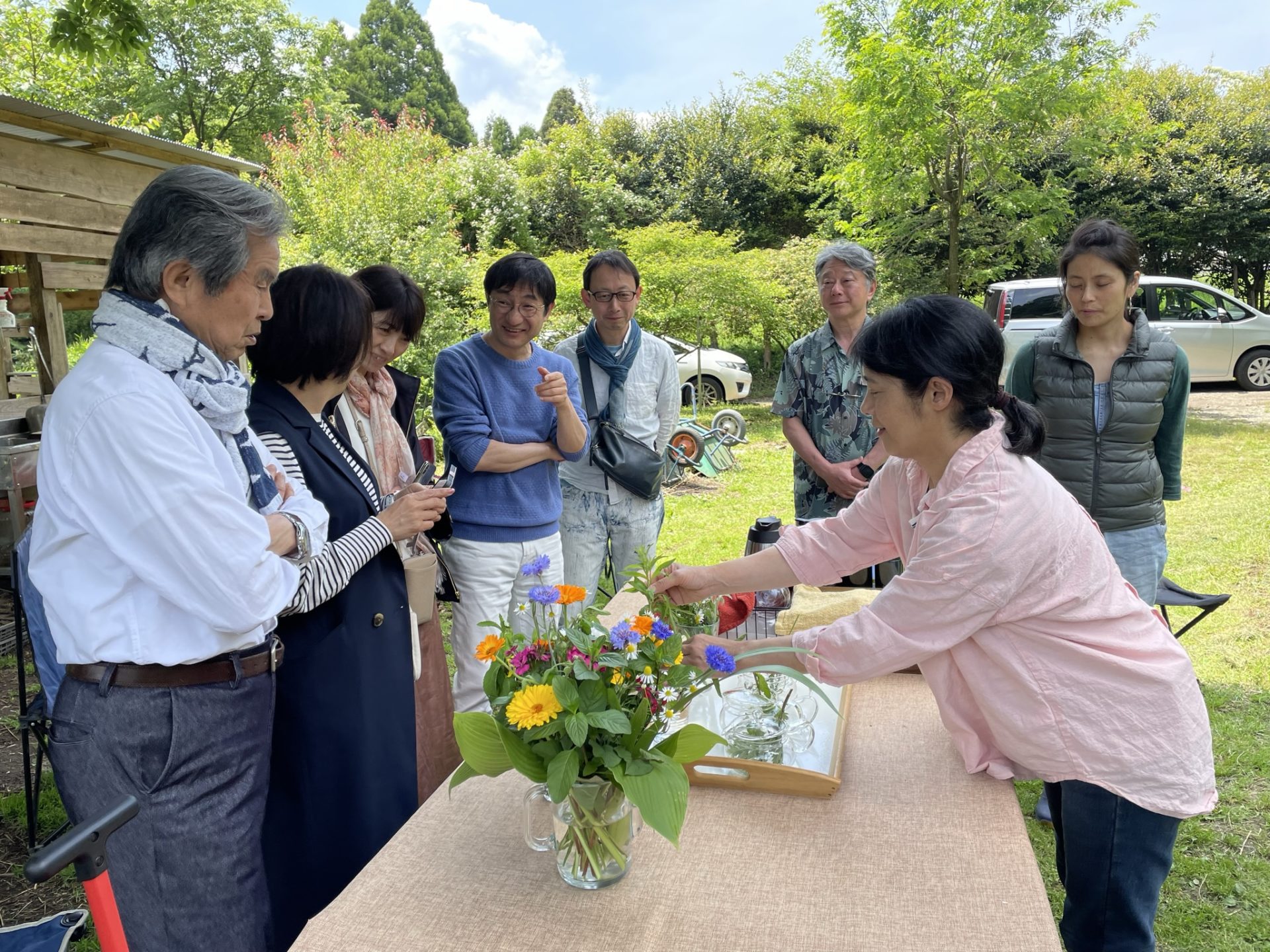 オーガニック農法で育てたハーブティー＆野菜を味わう